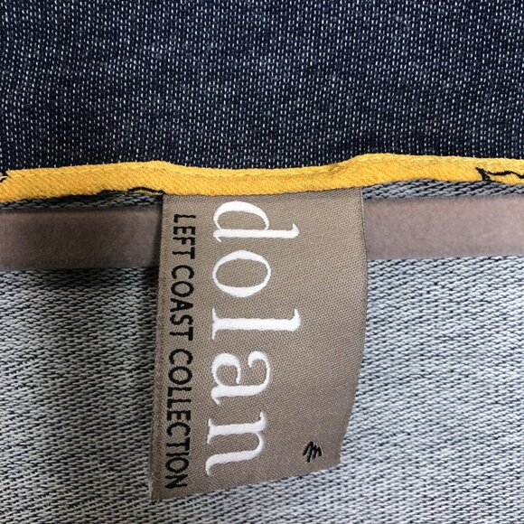 Dolan Left Coast Collection Womens Open Front Cardigan M Roll-Up Sleeves Button - Picture 3 of 12